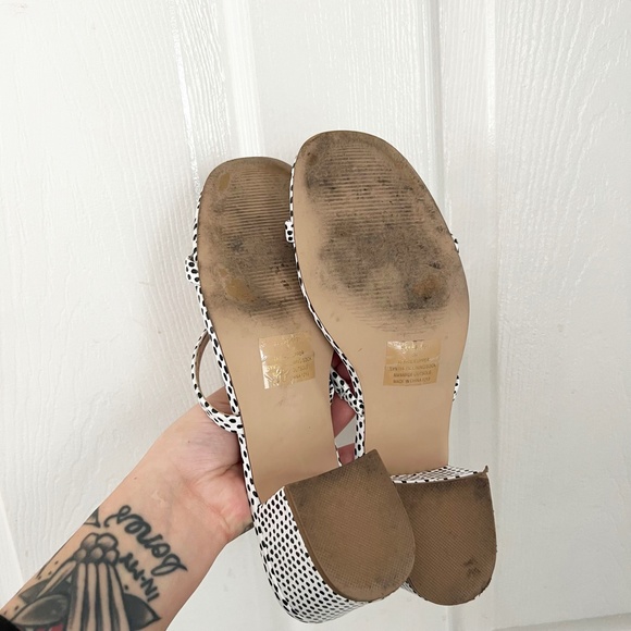 Steve Madden Issy Polka Dot Strappy Sandal Heel - Picture 3 of 3